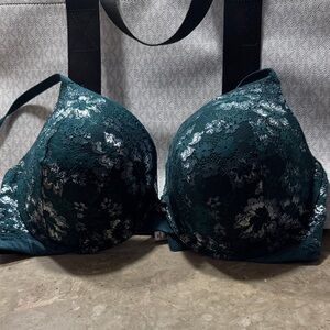 Victoria's Secret Dark Teal Lace Bra